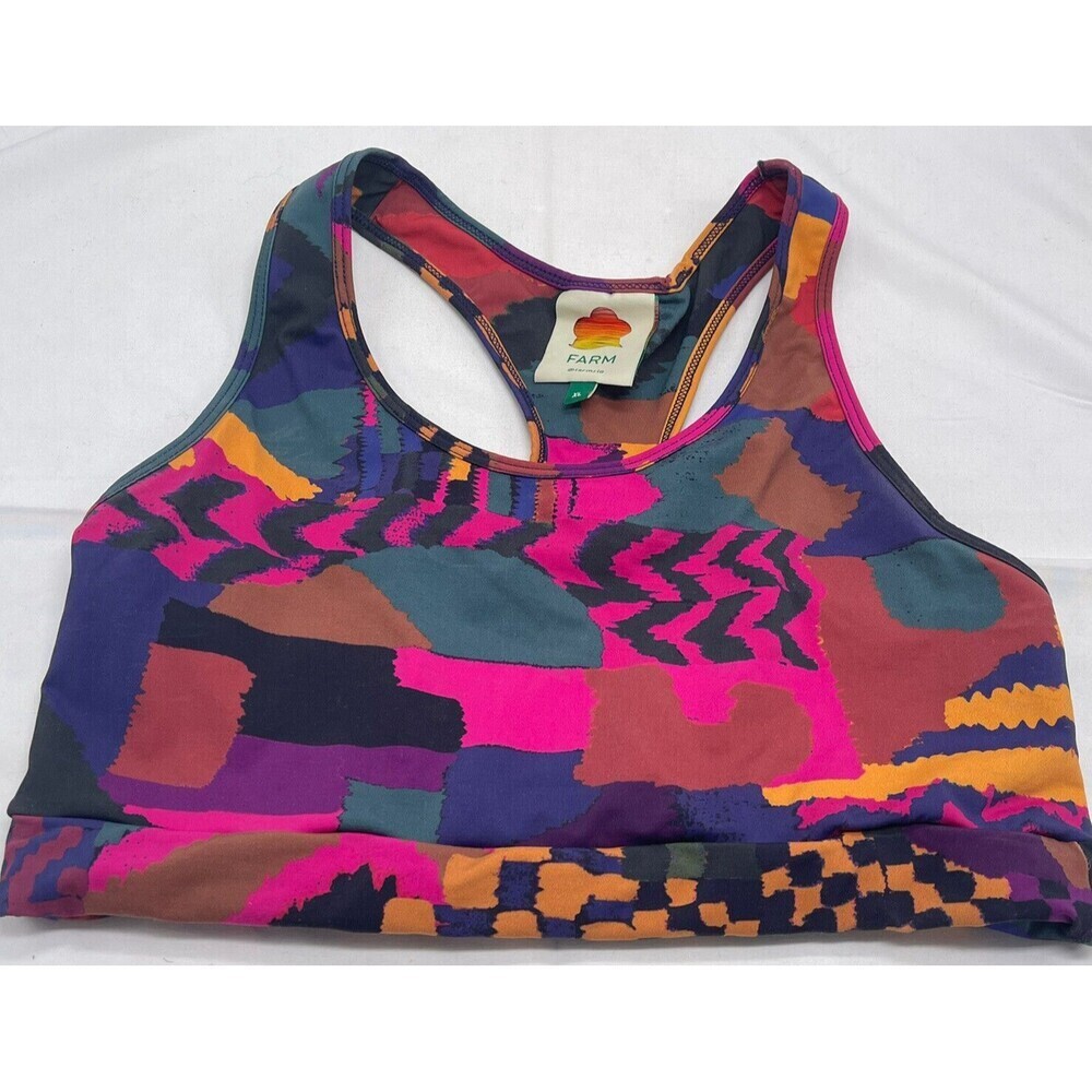 Farm Rio Top Abstract Patches Size XL